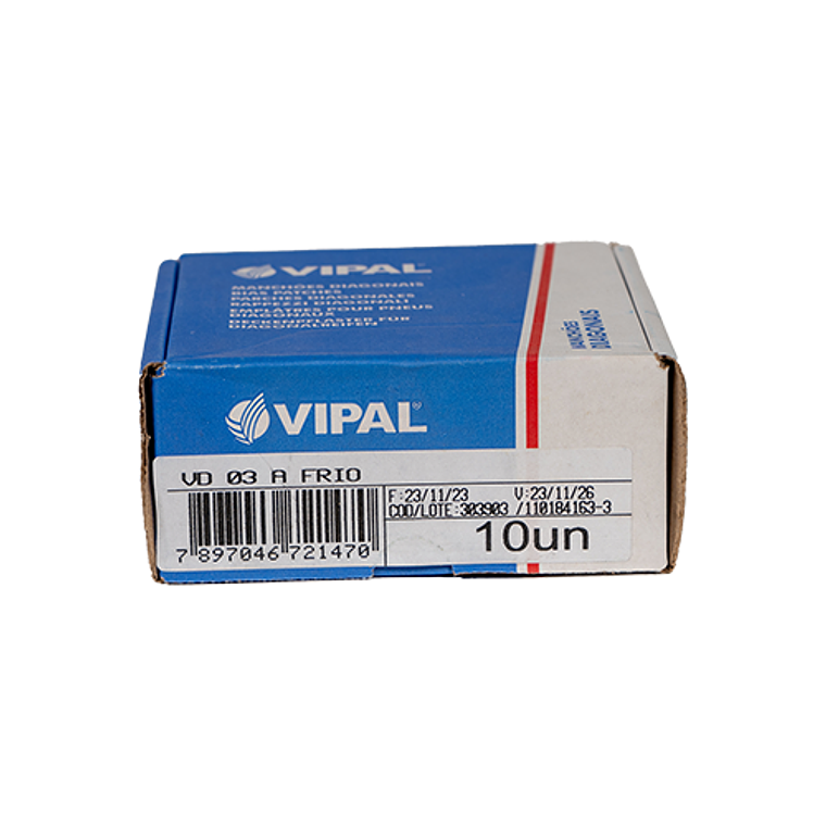 PARCHE VD 03 NEUMATICO 105 X 105MM 2 TL (10 UNID) - VIPAL	 1
