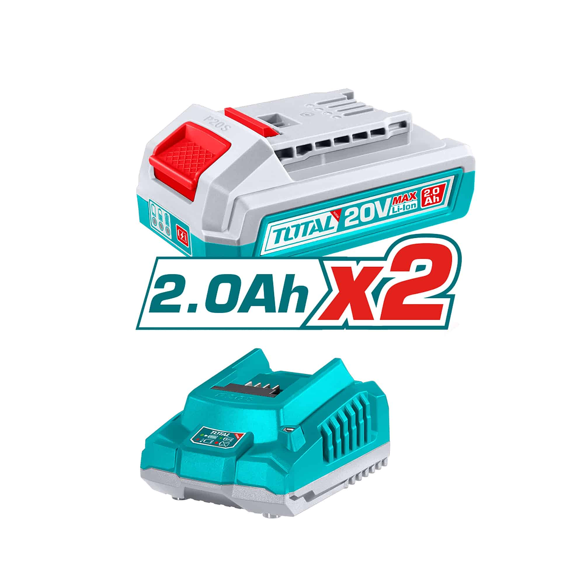 KIT LLAVE DE IMPACTO + LÁMPARA 20V CON DADOS Y PUNTAS – TOTAL (TOSLI23048) 3