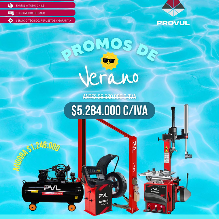 🔥 PROMOCIÓN ESPECIAL EQUIPAMIENTO COMPLETO PARA TALLER AUTOMOTRIZ – PVL 1