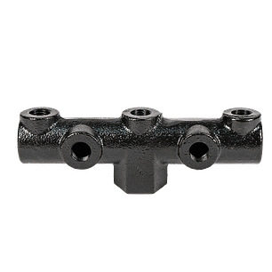 MANIFOLD METÁLICO NEGRO 6HP–8HP PVL COMPRESOR