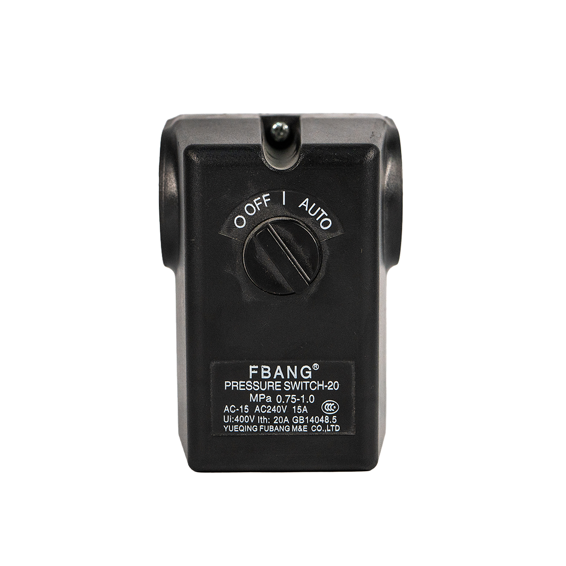 PRESOSTATO 1/4” 108–140 PSI 1 VÍA CON SWITCH – PVL 1