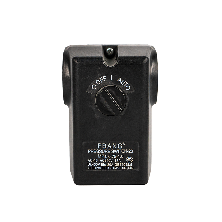 PRESOSTATO 1/4” 108–140 PSI 1 VÍA CON SWITCH – PVL 1