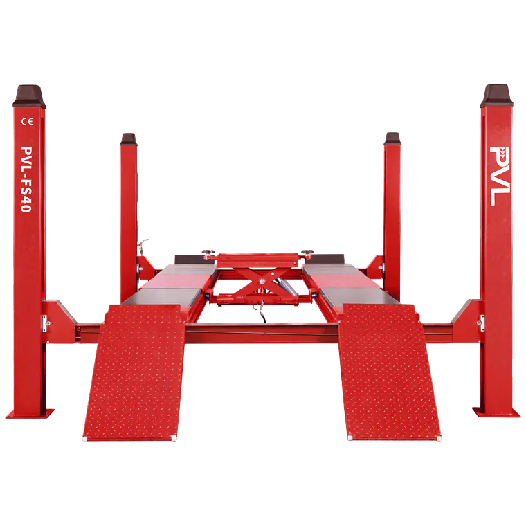 ELEVADOR 4 COLUMNAS 4 TON C/GATA CENTRAL PVL FS40 1
