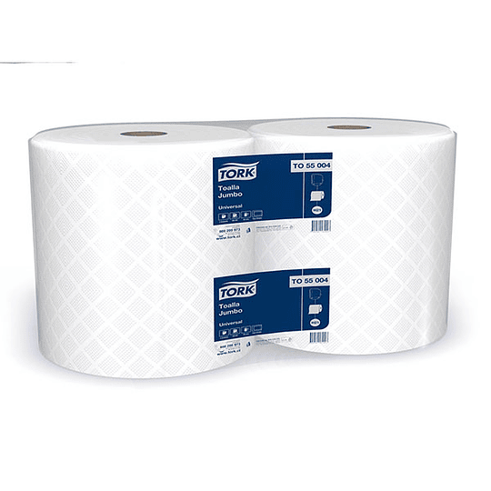 Toalla de papel Universal 250 m hoja simple (2 unidades)