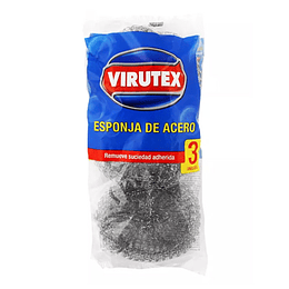 Virutilla de acero 3 unidades