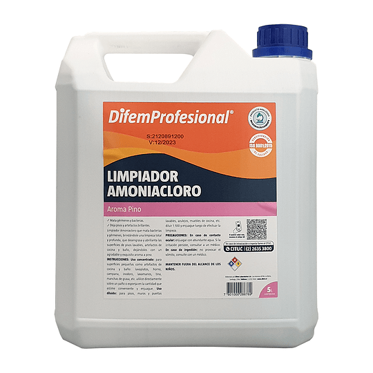 Limpiador Amoniacloro 5 L