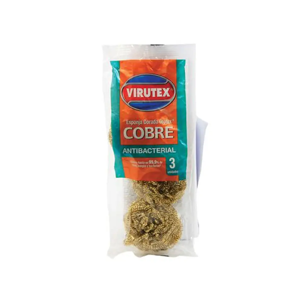 Virutilla antibacterial cobre 3 unidades 1