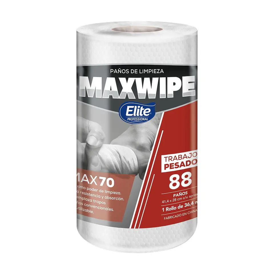 Paños de limpieza Maxwipe rollo 41,4 x 28 cm (88 hojas) 1