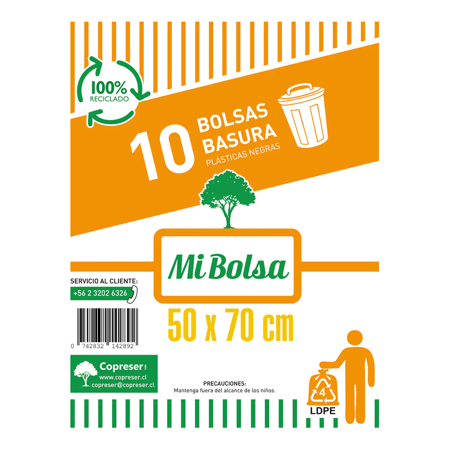 Bolsas de basura 50 x 70 cm (10 unidades) 1