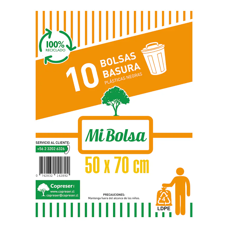 Bolsas de basura 50 x 70 cm (10 unidades) 1