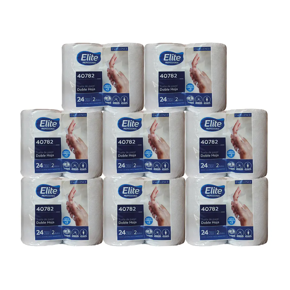 Bolsón toalla de papel 24 m doble hoja (16 rollos) 1