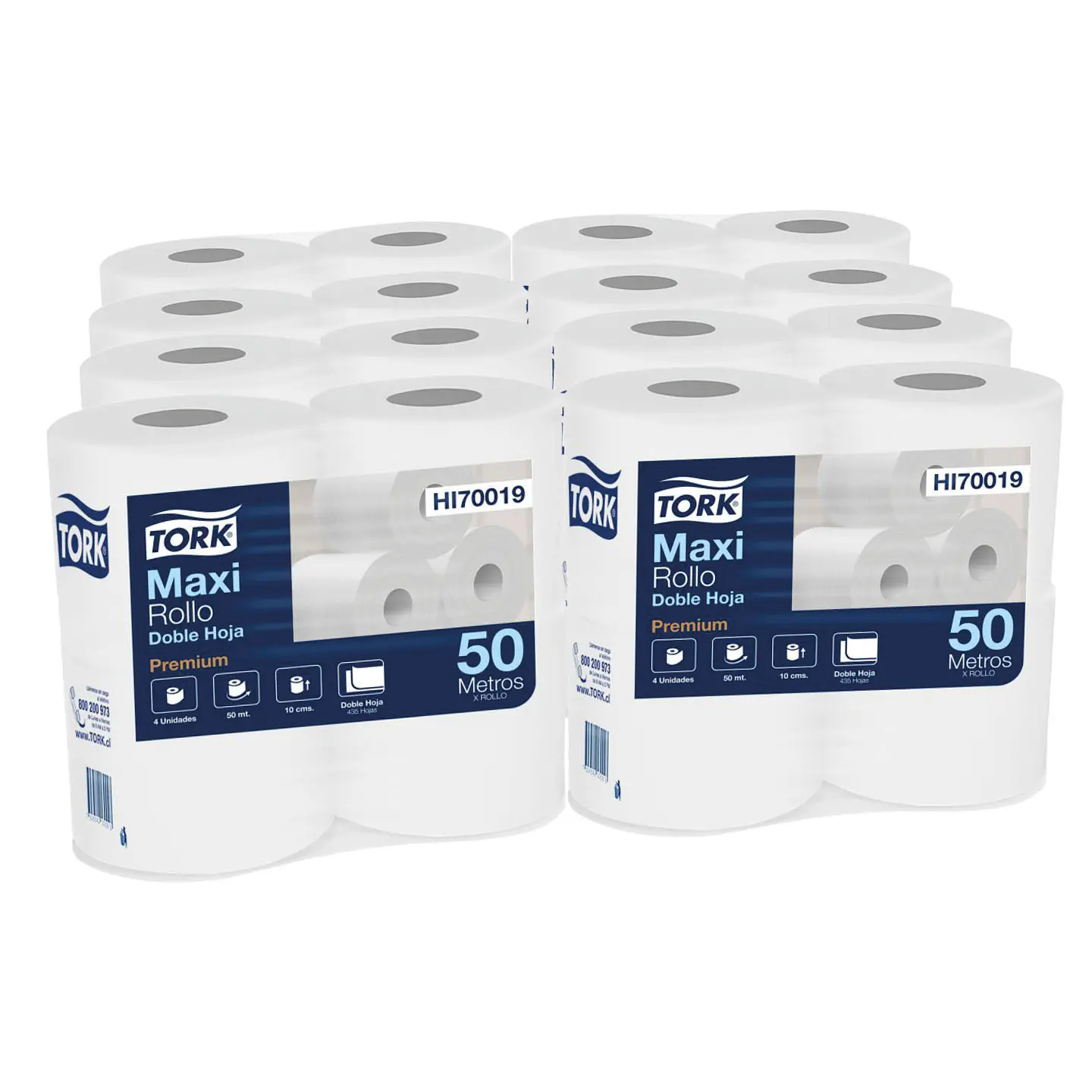 Bolsón papel higiénico 50 m doble hoja (32 rollos) 1