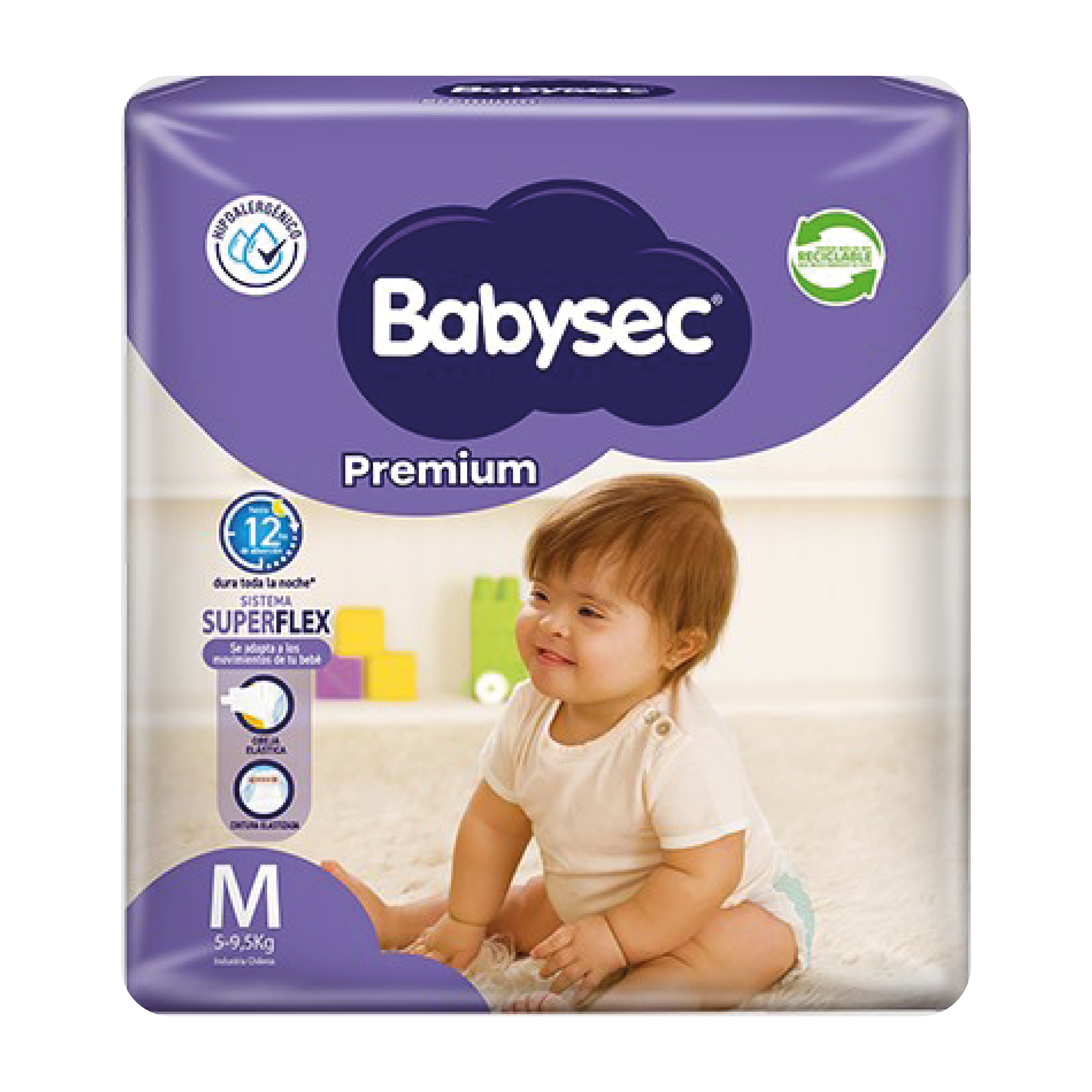 Pañales Babysec Premium talla M (20 unidades)