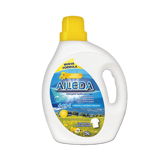 Detergente de ropa líquido antibacteriano Flor Tropical 5L
