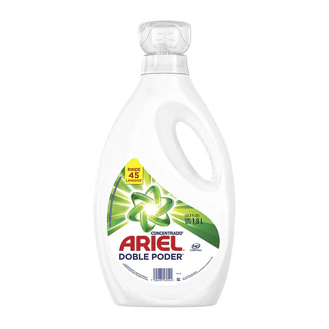 Detergente de ropa líquido Ariel 1,8L