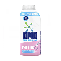 Detergente de ropa Omo para diluir Piel sensible 500ml