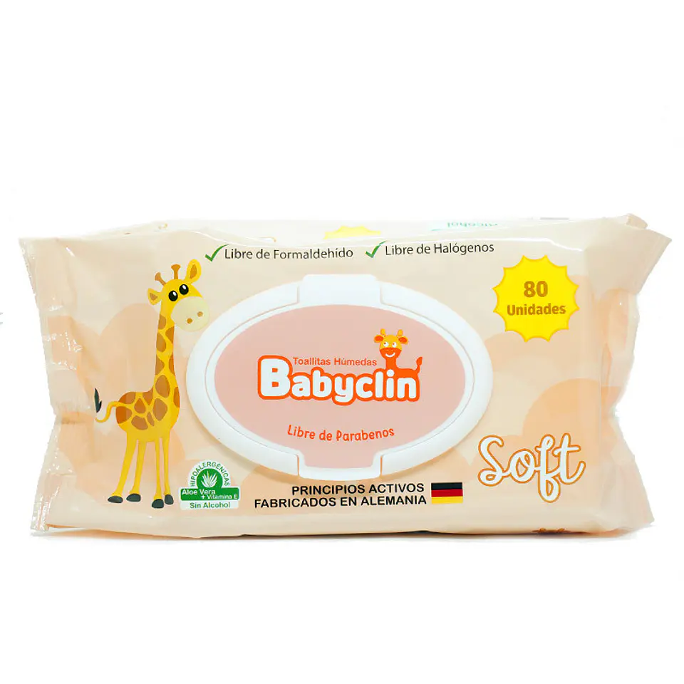 Toallitas húmedas Babyclin 80 unidades 1