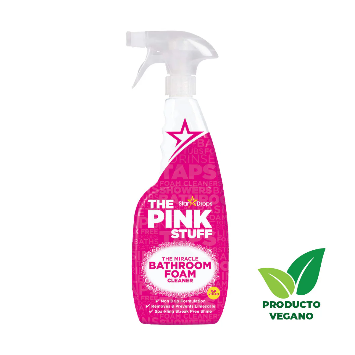 El Limpiador de Baños en Espuma Milagroso 750 ml The Pink Stuff - 🌱 🇬🇧 Producto Vegano del Reino Unido