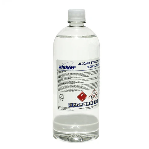 Alcohol etílico desnaturalizado para superficies 70% 1L