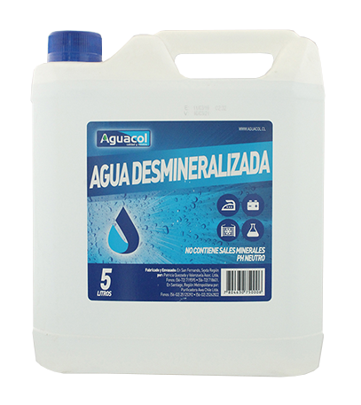 Agua desmineralizada 5L