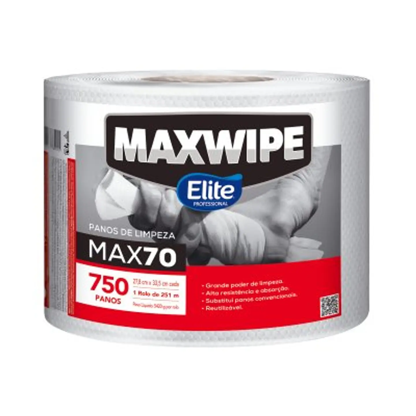 Paños de limpieza Maxwipe rollo 27,8 x 33,5 cm (750 hojas) 1