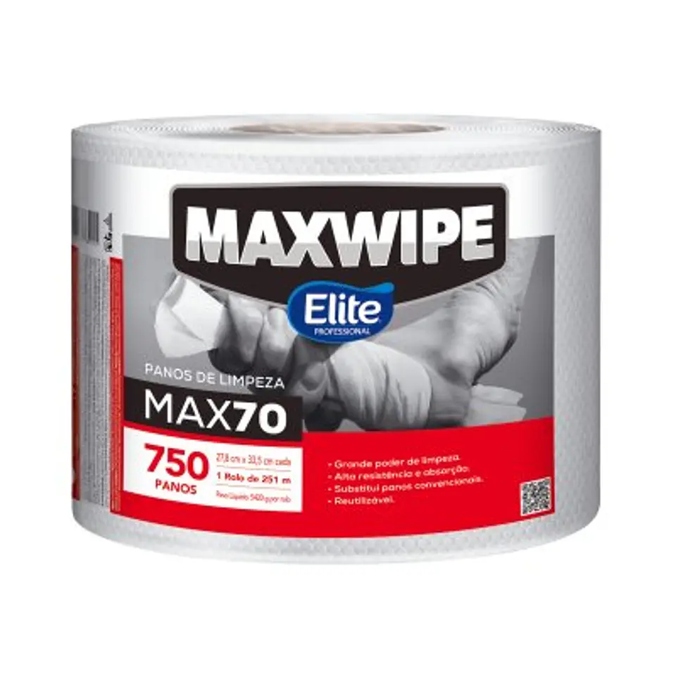 Paños de limpieza Maxwipe rollo 27,8 x 33,5 cm (750 hojas) 1