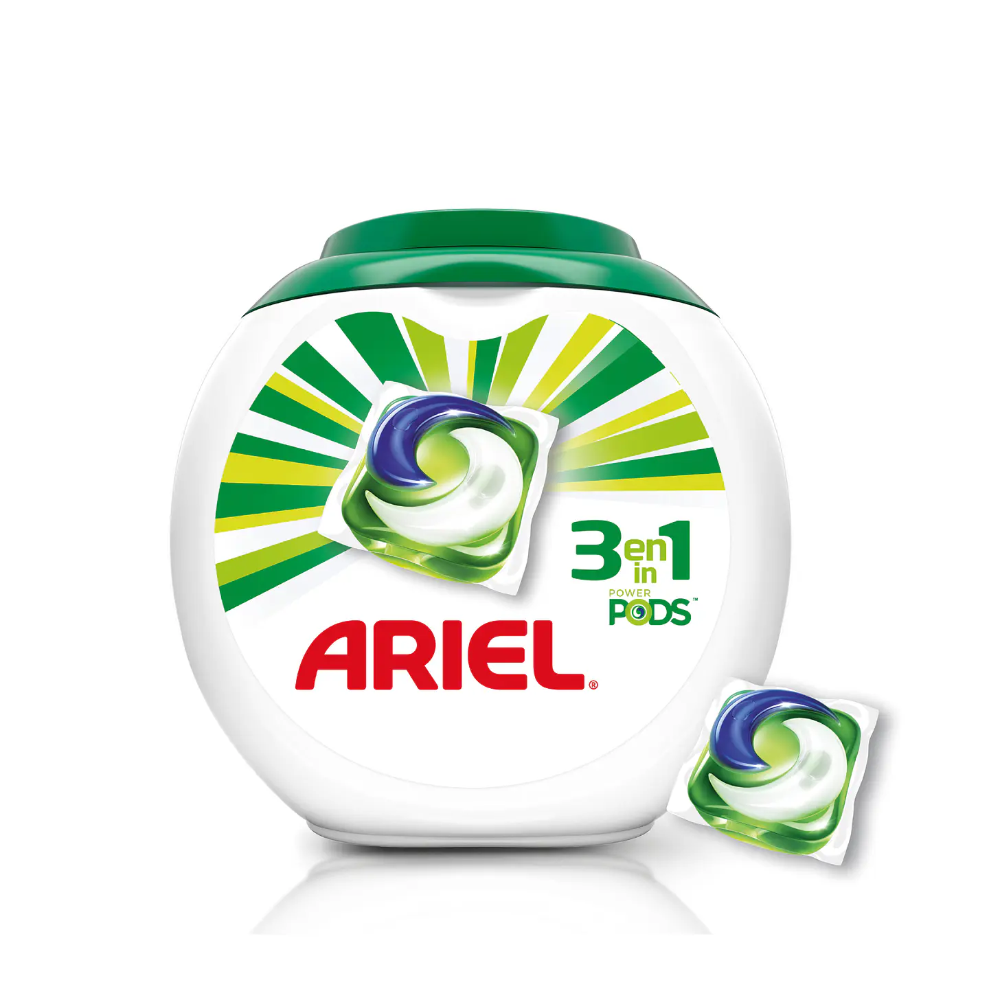 Detergente en cápsulas Ariel Pods 3 en 1 (57 unidades) 1