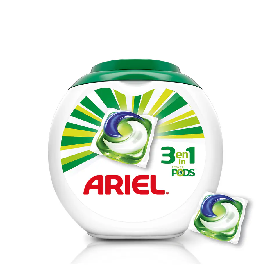 Detergente en cápsulas Ariel Pods 3 en 1 (57 unidades) 1