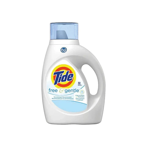 Detergente líquido Tide Free & Gentle 1,36L
