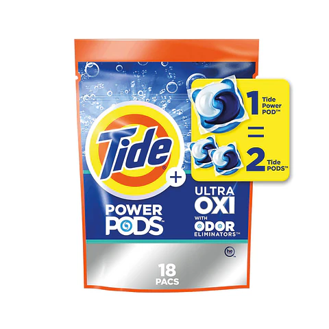 Detergente en cápsulas Tide Ultra Oxi (18 unidades)
