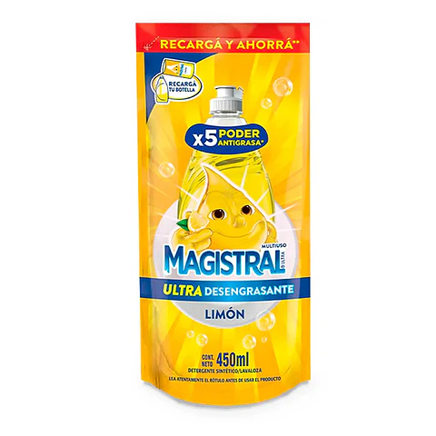 Lavalozas Magistral Ultra Limón doypack 450ml