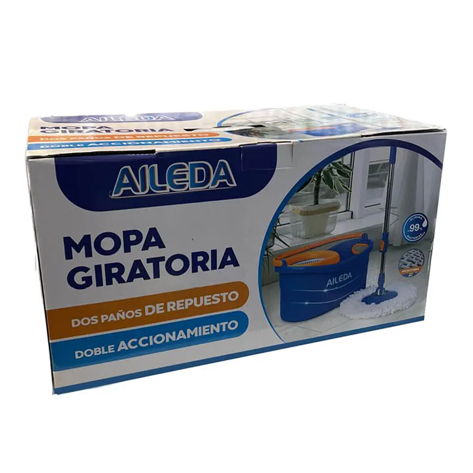 Mopa giratoria con balde y repuestos 2