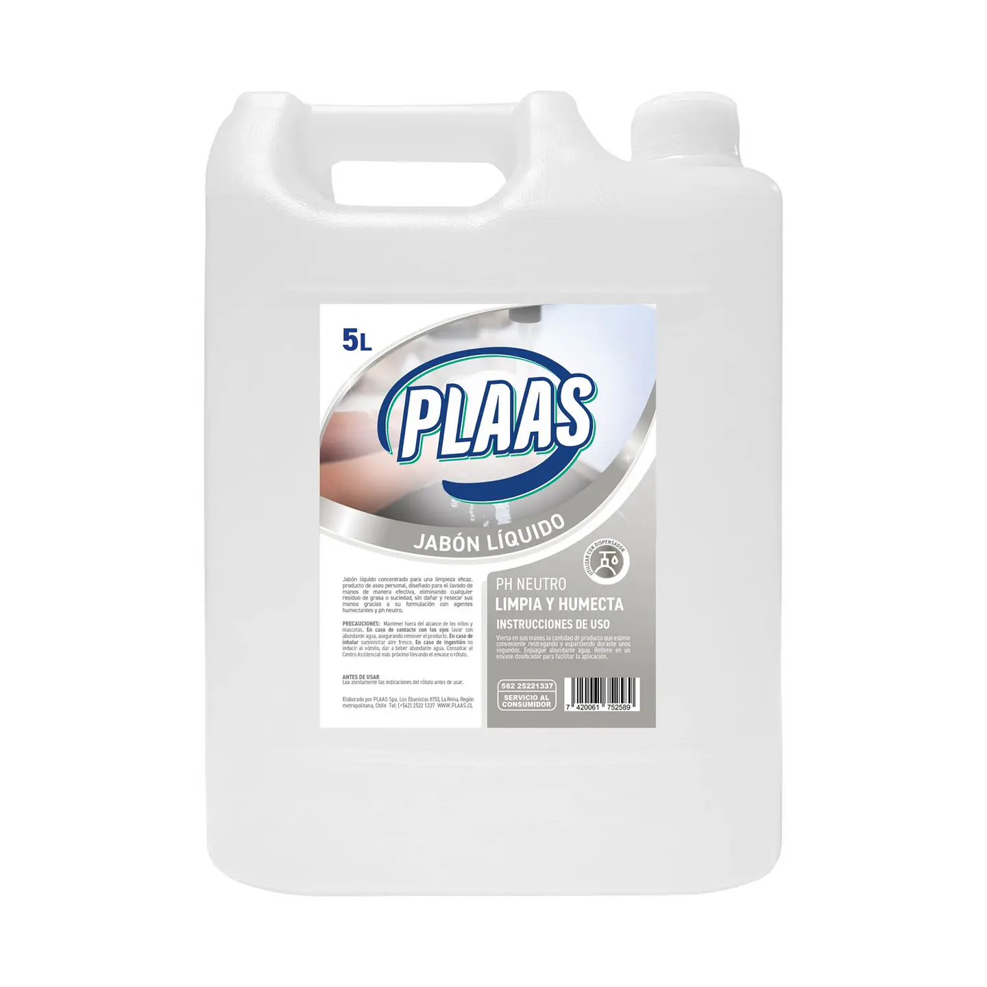 Jabón líquido glicerina 5 L 1