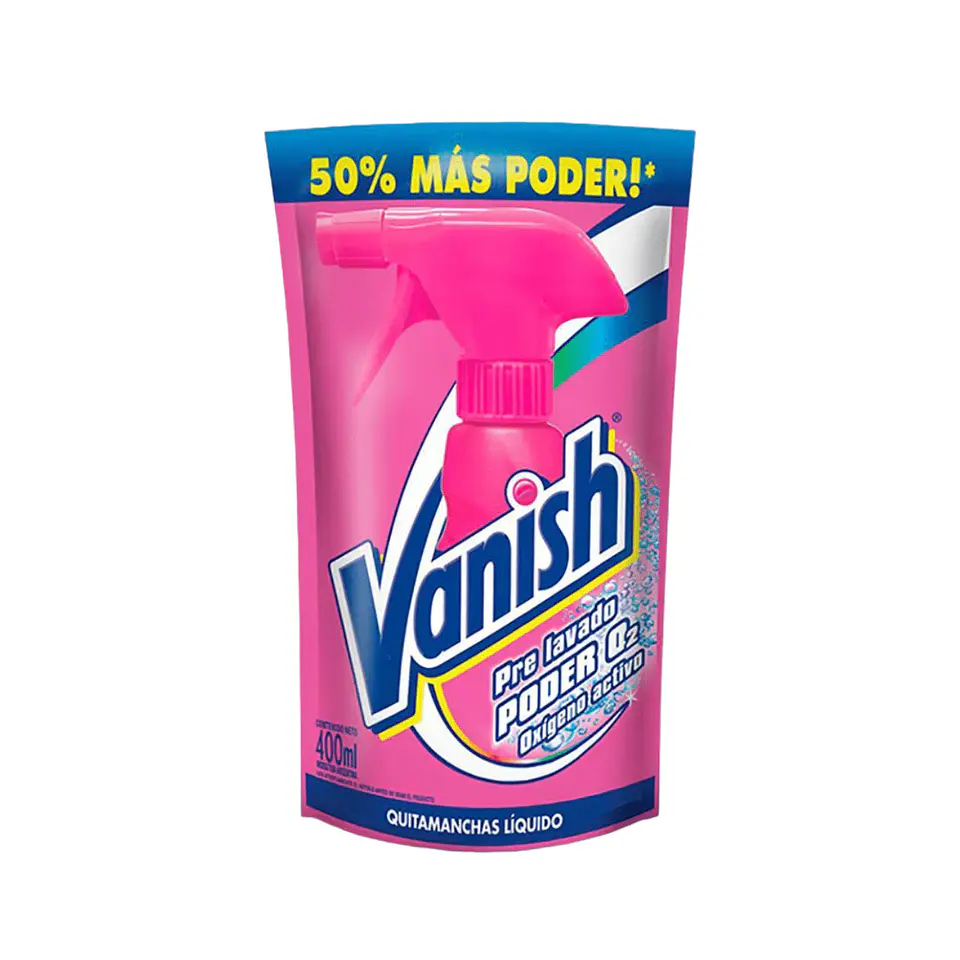Quitamanchas líquido Prelavado Poder O2 doypack 400ml 1