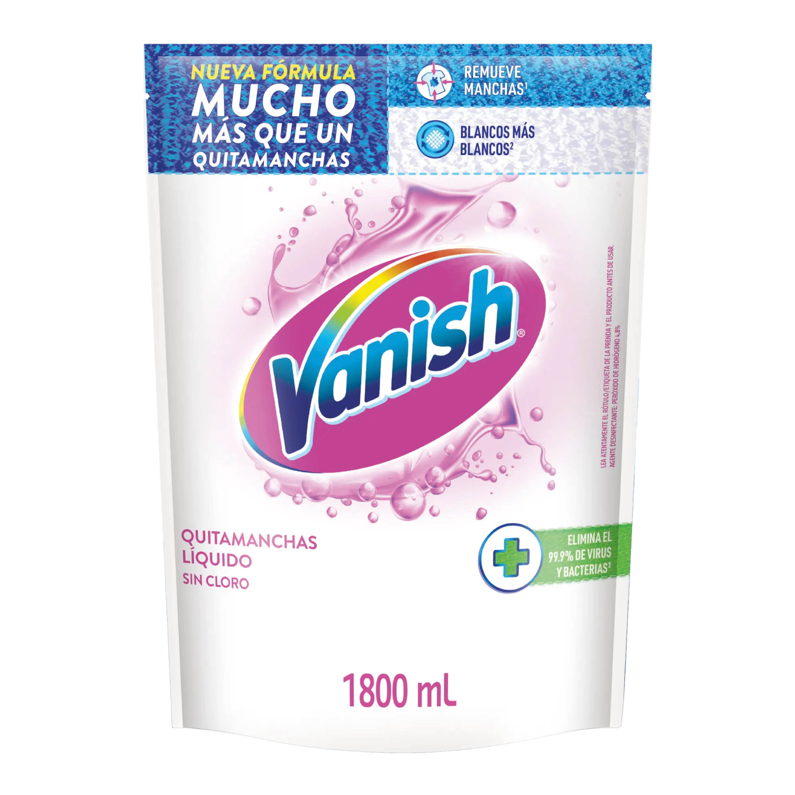 Quitamanchas líquido Blanco doypack 1800ml