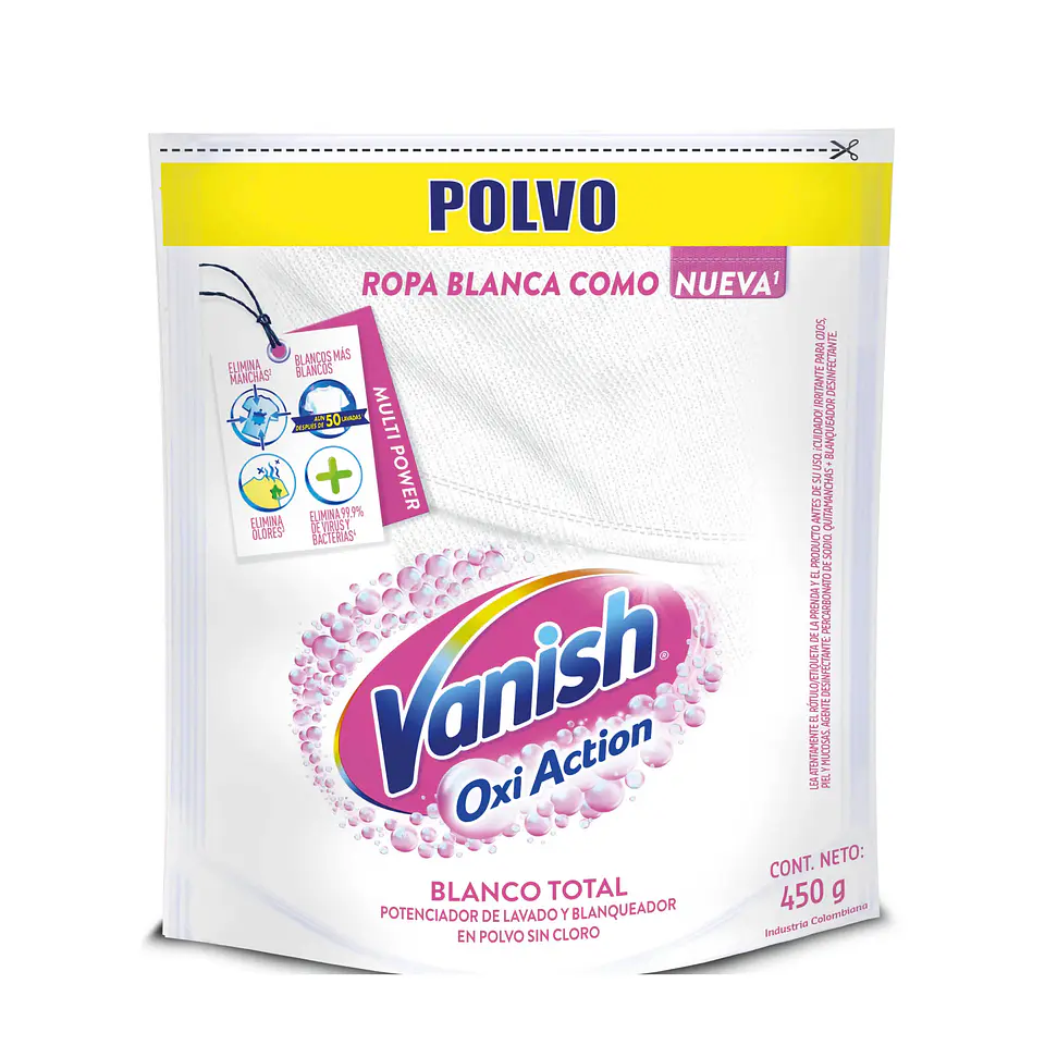 Quitamanchas en polvo Blanco doypack 450g 1