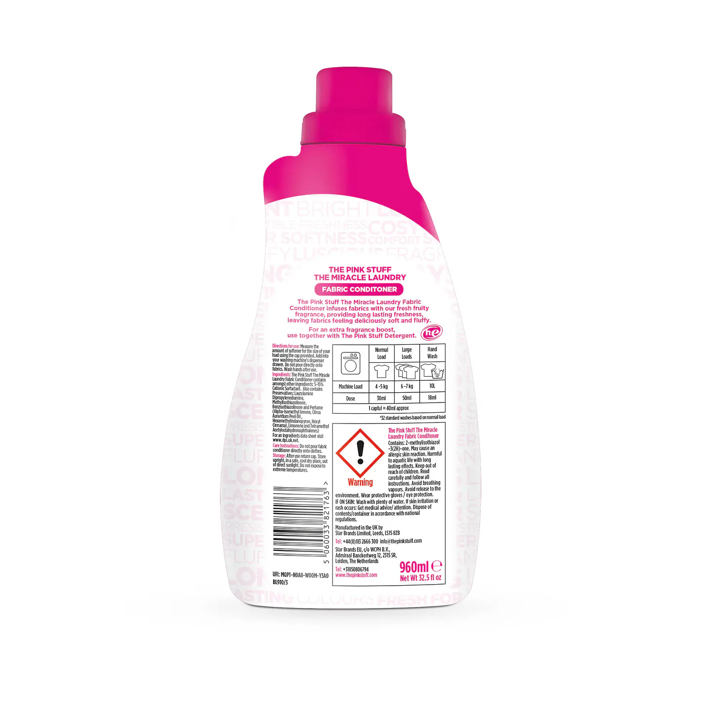 Suavizante de ropa 960ml 2