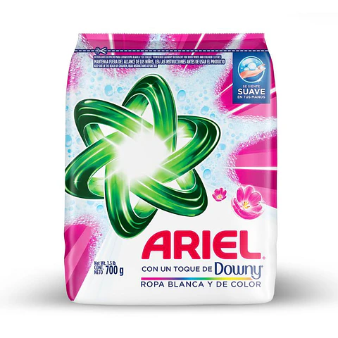 Detergente de ropa en polvo con Downy 700g