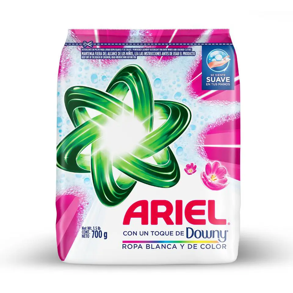 Detergente de ropa en polvo con Downy 700g 1