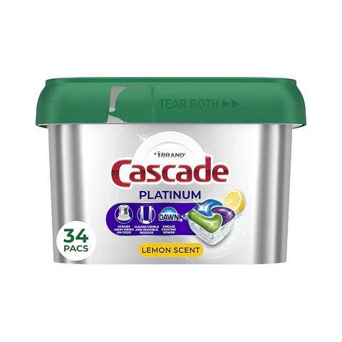 Lavavajillas en cápsulas Cascade Platinum (34 unidades)