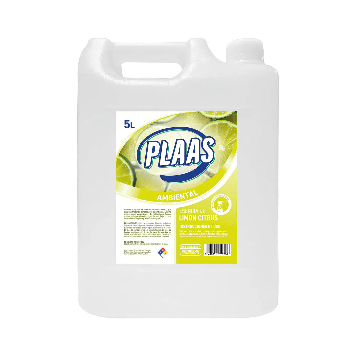 Desodorante ambiental Limón citrus 5L 1