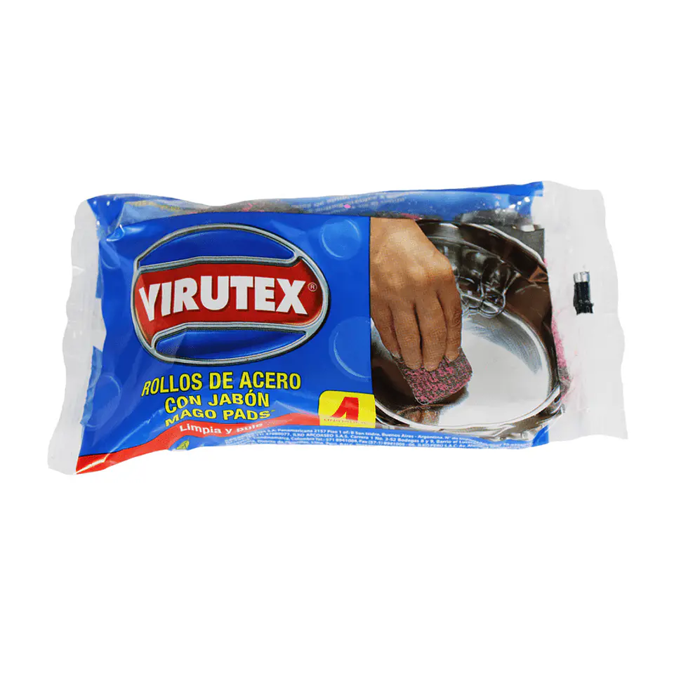 Virutilla de acero con jabón 4 unidades 1