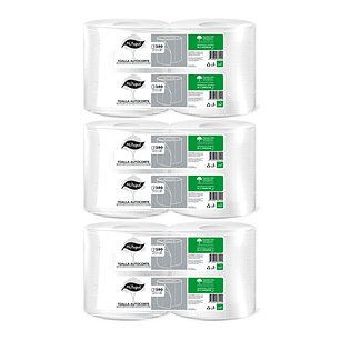 Pack Toalla de papel Autocorte 280 m hoja simple [3 paquetes]