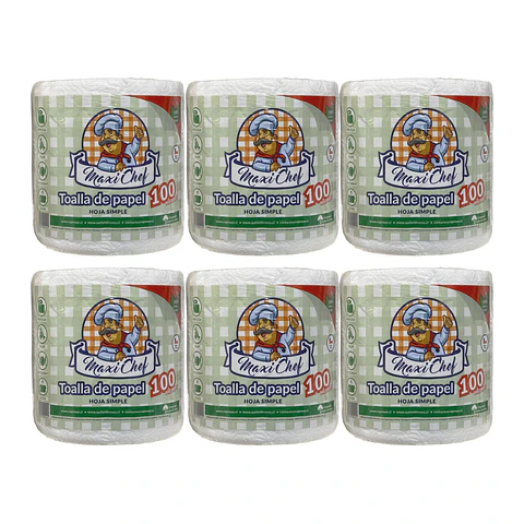 Pack Toallas de papel H/S 100m [6 unidades]