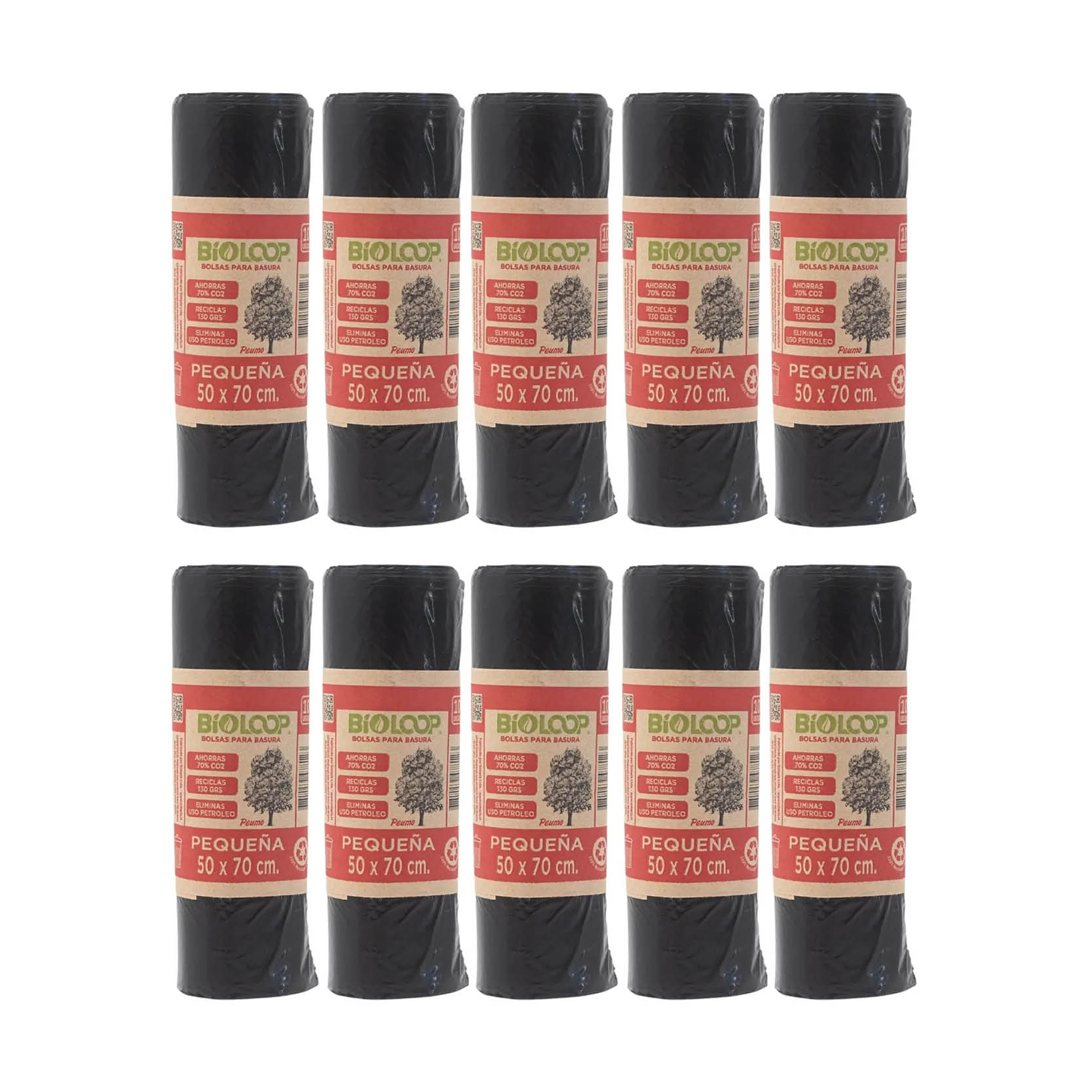 Pack Bolsas de basura 50 x 70 cm [10 paquetes]