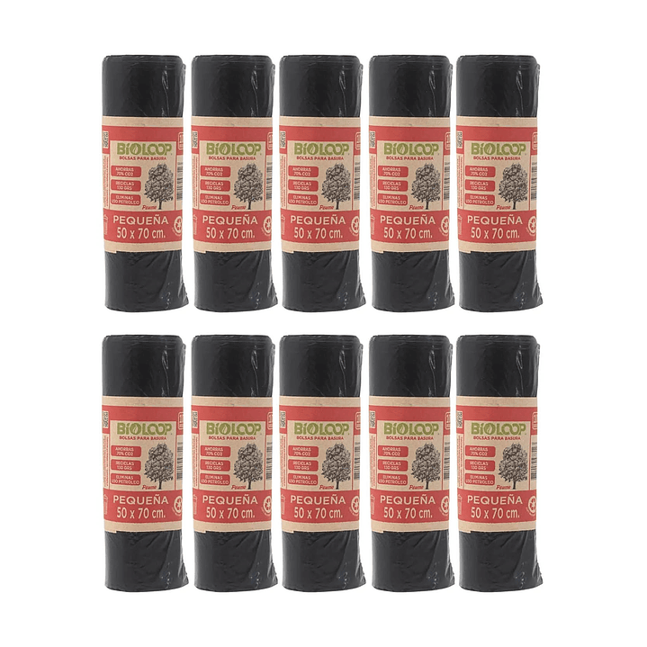 Pack Bolsas de basura 50 x 70 cm [10 paquetes] 1