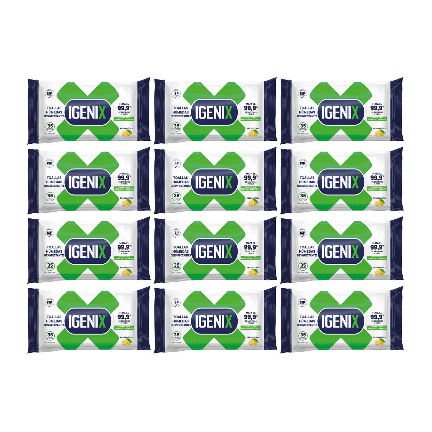 Pack Paños húmedos desinfectantes [12 paquetes] 1