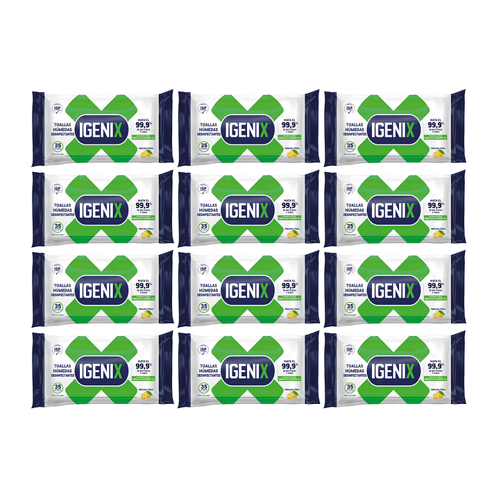Pack Paños húmedos desinfectantes [12 paquetes] 1