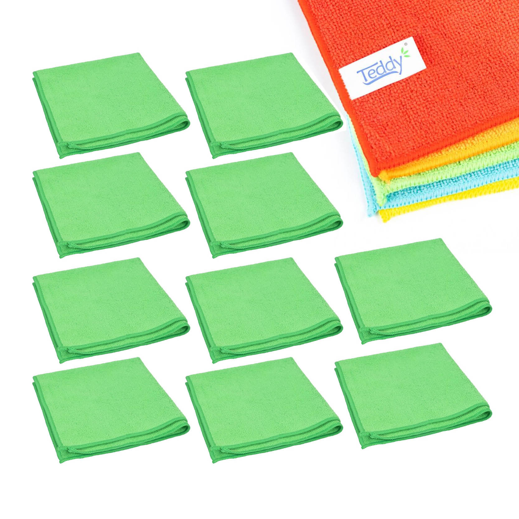 Pack Paños microfibra 38 x 38 cm [10 unidades]