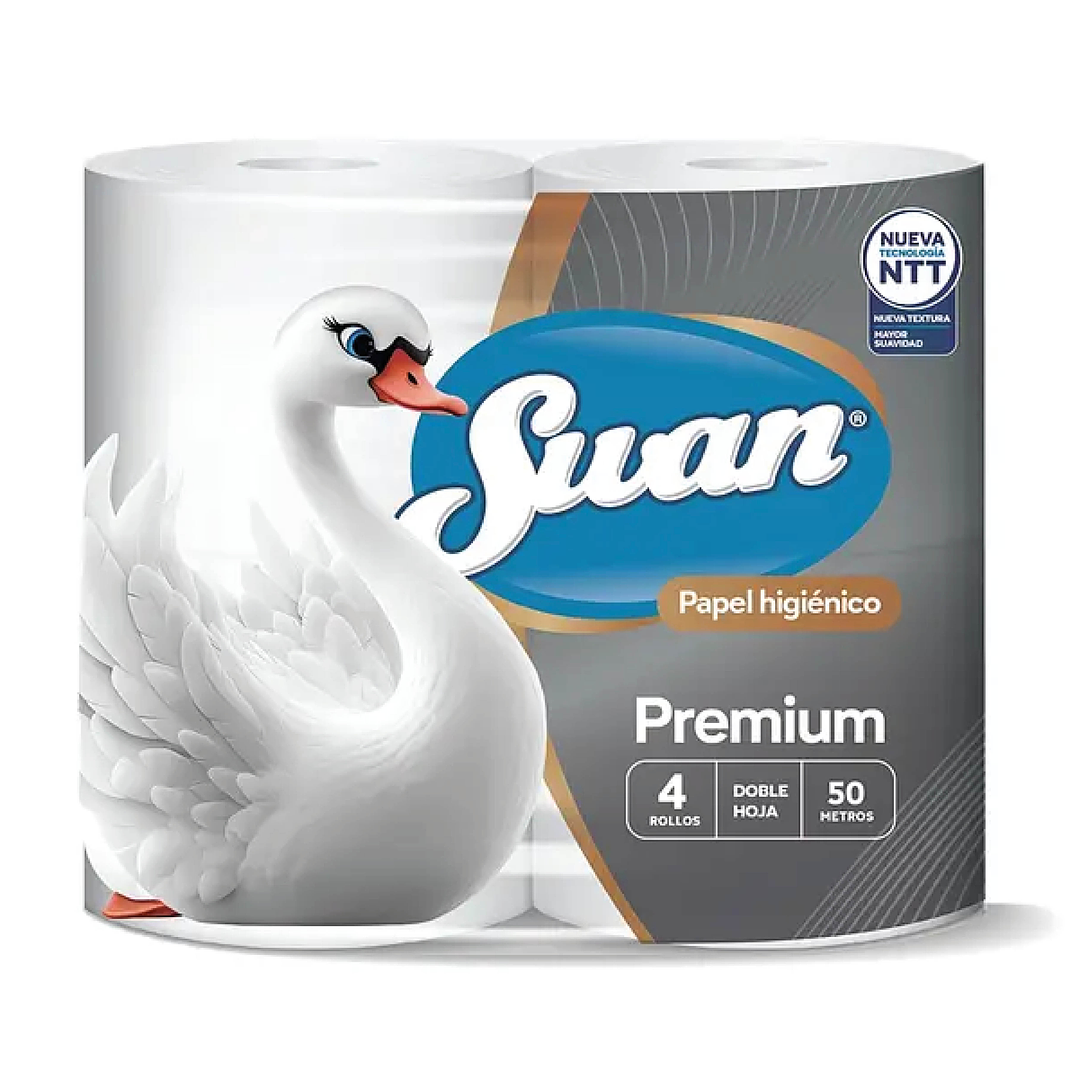Papel higiénico 50 m doble hoja (4 rollos) 1